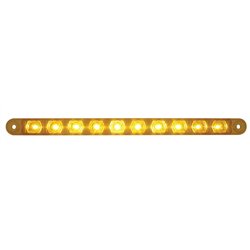 UP38942-10 LED 9" Turn Signal Light Bar - Amber LED/Amber Lens