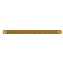 UP38942B-10 LED 9" Turn Signal Light Bar - Amber LED/Amber Lens (Bulk)