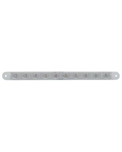 UP38944-10 LED 9" Turn Signal Light Bar - Amber LED/Clear Lens