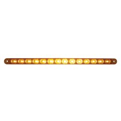 UP38946-14 LED 12" Turn Signal Light Bar - Amber LED/Amber Lens