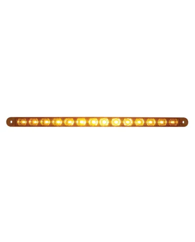 UP38946-14 LED 12" Turn Signal Light Bar - Amber LED/Amber Lens