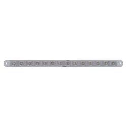 UP38948-14 LED 12" Turn Signal Light Bar - Amber LED/Clear Lens