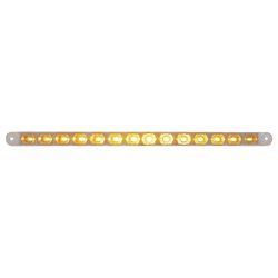 UP38948-14 LED 12" Turn Signal Light Bar - Amber LED/Clear Lens