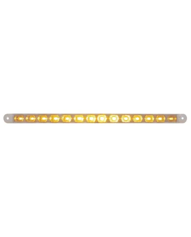 UP38948-14 LED 12" Turn Signal Light Bar - Amber LED/Clear Lens