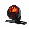 UP20293-DUO Lamp Motorcycle Rear Fender Tail Light With Red Glass Lens & "STOP" Lettering