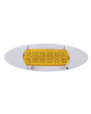 UP38958-12 LED Maverick Light (Clearance/Marker) With Reflector - Amber LED/Amber Lens