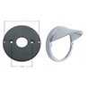 UP39211B-Chrome LED Light Flush Mount Base With Visor (Bulk)