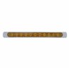 UP39250-11 LED 17" P/T/C Light Bar With Chrome Bezel - Amber LED/Amber Lens