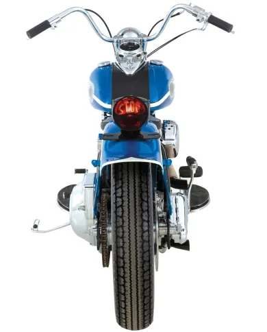 UP20293-DUO Lamp Motorcycle Rear Fender Tail Light With Red Glass Lens & "STOP" Lettering