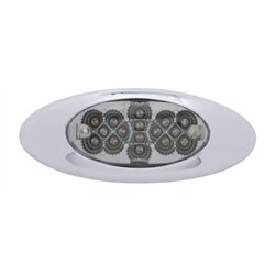 UP39326-16 LED Phantom I Reflector Light (Clearance/Marker) - Amber LED/Clear Lens
