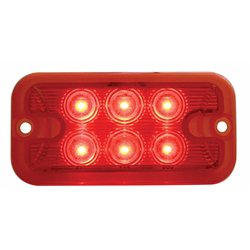 UP39333-6 LED Dual Function Light - Red LED/Red Lens