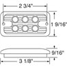 UP39334B-6 LED Dual Function Light - Amber LED/Clear Lens (Bulk)