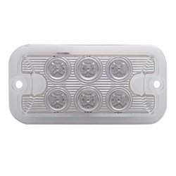UP39335-6 LED Dual Function Light - Red LED/Clear Lens