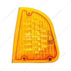 UP39336-29 LED Turn Signal Light For 1985-2007 Kenworth T600 (Driver) - Amber LED/Amber Lens