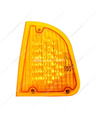 UP39336-29 LED Turn Signal Light For 1985-2007 Kenworth T600 (Driver) - Amber LED/Amber Lens