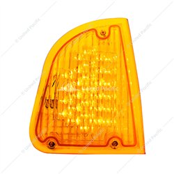 UP39337-29 LED Turn Signal Light For 1985-2007 Kenworth T600 (Passenger) - Amber LED/Amber Lens