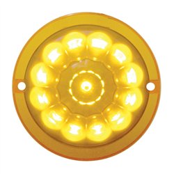 UP39345-13 LED Watermelon Truck-Lite Style Cab Light - Amber LED/Amber Lens