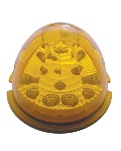 UP39349-17 LED Reflector Watermelon Maze Cab Light - Amber LED/Amber Lens