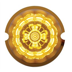 UP39349-17 LED Reflector Watermelon Maze Cab Light - Amber LED/Amber Lens