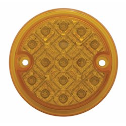 UP39390B-15 LED 3" Single Function Reflector Single Face Light Only - Amber LED/Amber Lens (Bulk)