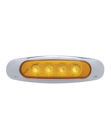 UP39398-4 LED Reflector Light (Clearance/Marker) - Amber LED/Amber Lens