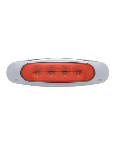 UP39399-4 LED Reflector Light (Clearance/Marker) - Red LED/Red Lens