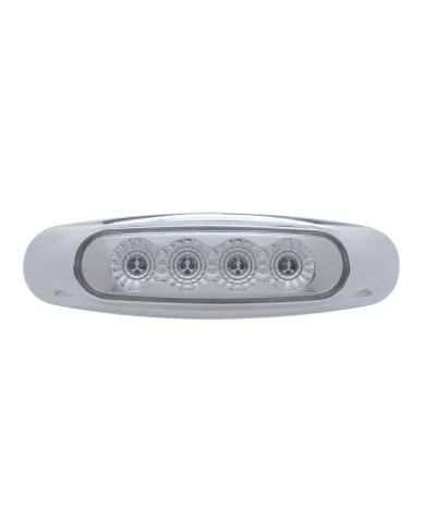 UP39400-4 LED Reflector Light (Clearance/Marker) - Amber LED/Clear Lens