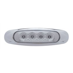 UP39401-4 LED Reflector Light (Clearance/Marker) - Red LED/Clear Lens