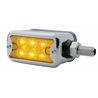 UP39437-37 LED Turn Signal Light With Chrome Base For 1987-2007 Peterbilt 379/378/357- Amber LED/Clear Lens