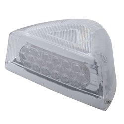 UP39437-37 LED Turn Signal Light With Chrome Base For 1987-2007 Peterbilt 379/378/357- Amber LED/Clear Lens