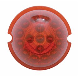UP39448-17 LED Watermelon Reflector Cab Light - Red LED/Red Lens