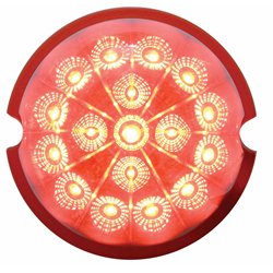 UP39448-17 LED Watermelon Reflector Cab Light - Red LED/Red Lens