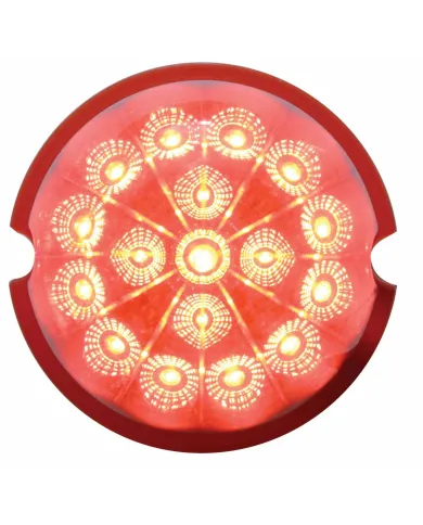UP39448-17 LED Watermelon Reflector Cab Light - Red LED/Red Lens