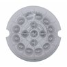 UP39449-17 LED Watermelon Reflector Cab Light - Amber LED/Clear Lens