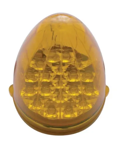 UP39457-19 LED Reflector Grakon 1000 Style Cab Light - Amber LED/Amber Lens