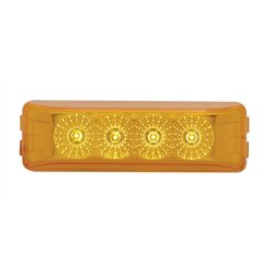 UP39463-4 LED Reflector Rectangular Light (Clearance/Marker) - Amber LED/Amber Lens