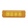 UP39463-4 LED Reflector Rectangular Light (Clearance/Marker) - Amber LED/Amber Lens