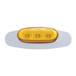 UP39479B-3 LED Reflector Light (Clearance/Marker) - Amber LED/Amber Lens (Bulk)