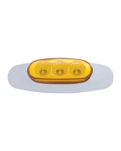 UP39479B-3 LED Reflector Light (Clearance/Marker) - Amber LED/Amber Lens (Bulk)