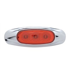 UP39480-3 LED Reflector Light (Clearance/Marker) - Red LED/Red Lens