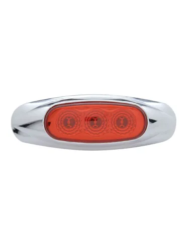 UP39480-3 LED Reflector Light (Clearance/Marker) - Red LED/Red Lens