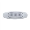 UP39481B-3 LED Reflector Light (Clearance/Marker) - Amber LED/Clear Lens (Bulk)