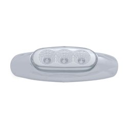 UP39482B-3 LED Reflector Light (Clearance/Marker) - Red LED/Clear Lens (Bulk)