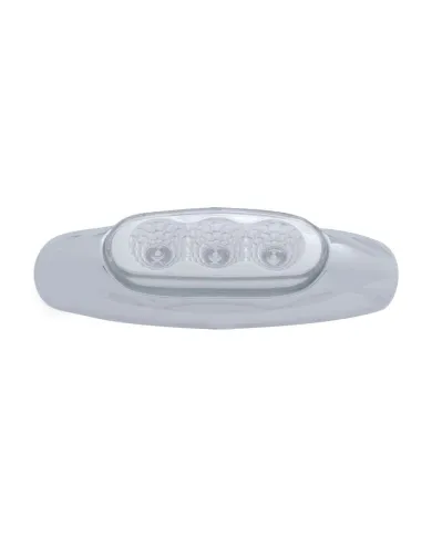 UP39482B-3 LED Reflector Light (Clearance/Marker) - Red LED/Clear Lens (Bulk)