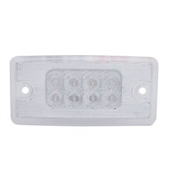 UP39487-8 LED Reflector Cab Light For Freightliner Century (1996-2011) And Columbia (2001-2017) - Amber LED/Clear Lens