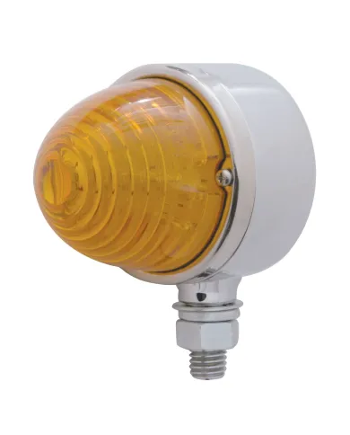 UP39492-17 LED Beehive Single Face Light - Amber LED/Amber Lens