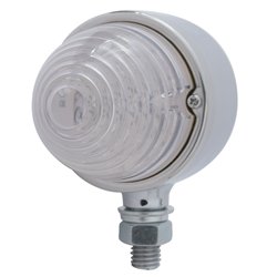 UP39494-17 LED Beehive Single Face Light - Amber LED/Clear Lens