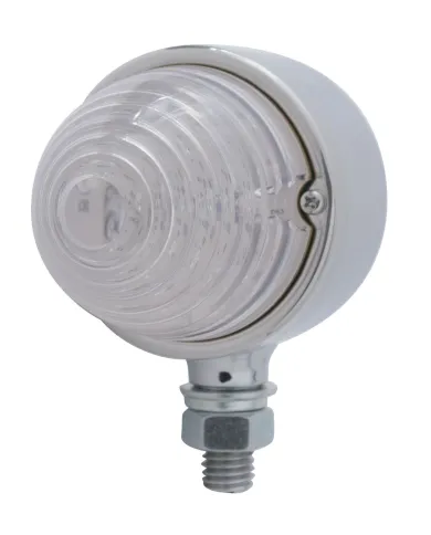 UP39494-17 LED Beehive Single Face Light - Amber LED/Clear Lens