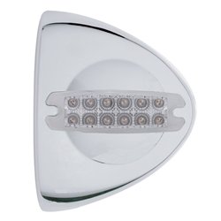 UP39505-12 LED Reflector Headlight Turn Signal Light Cover - Amber LED/Clear Lens
