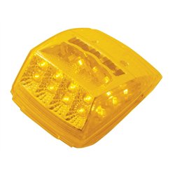 UP39527-17 LED Reflector Square Cab Light - Amber LED/Amber Lens